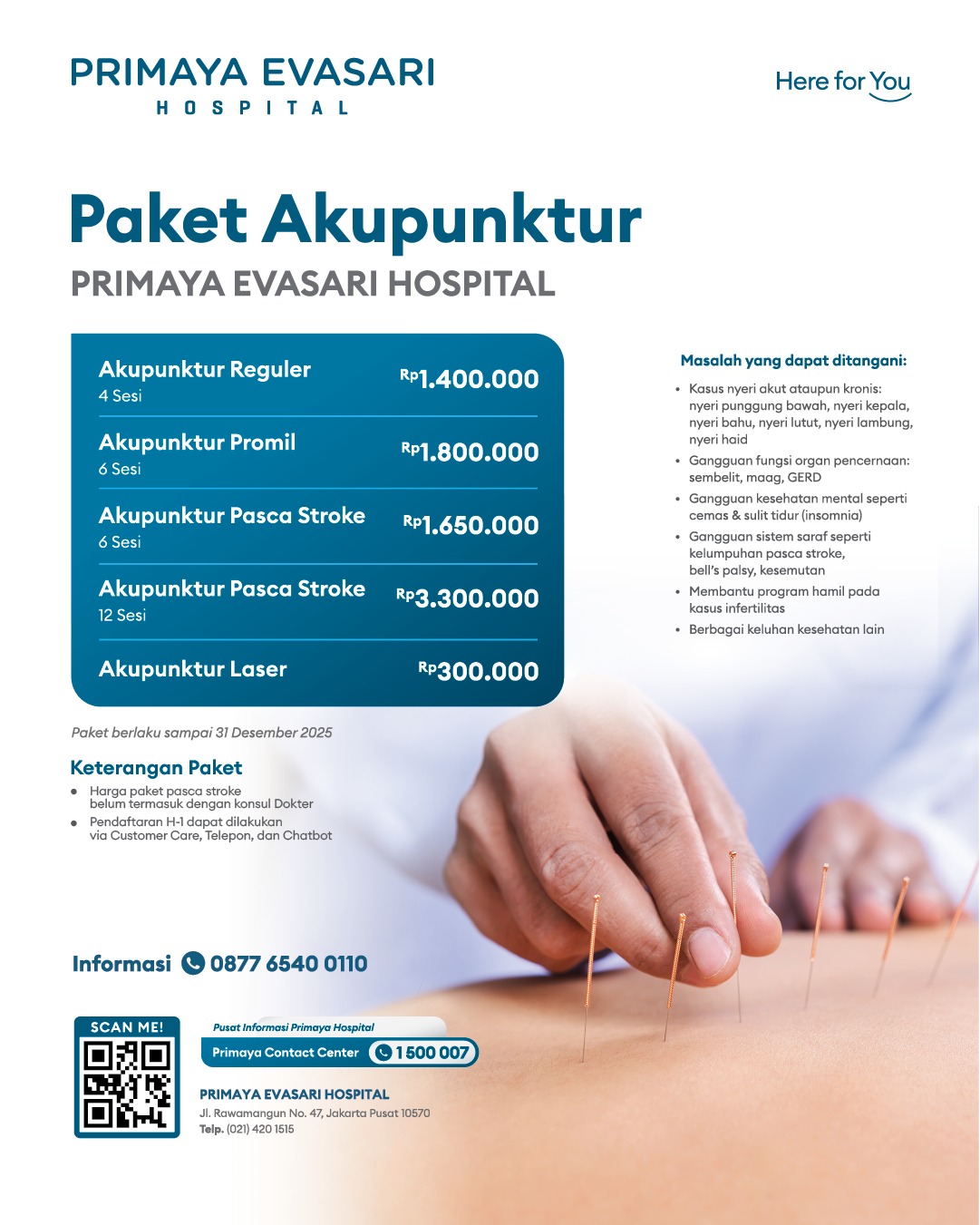 Paket akupunktur Jakarta