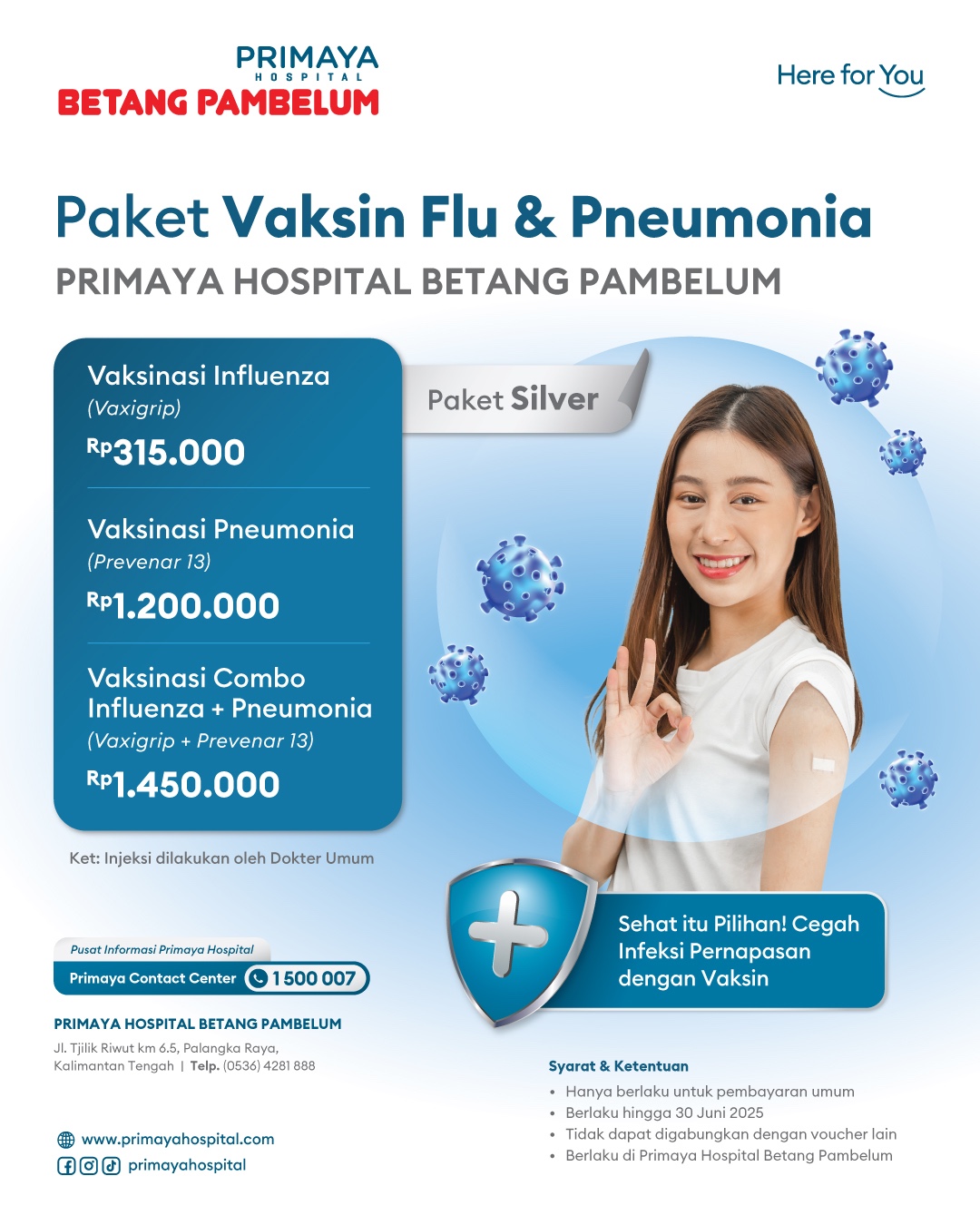 vaksin flu Betang Pambelum