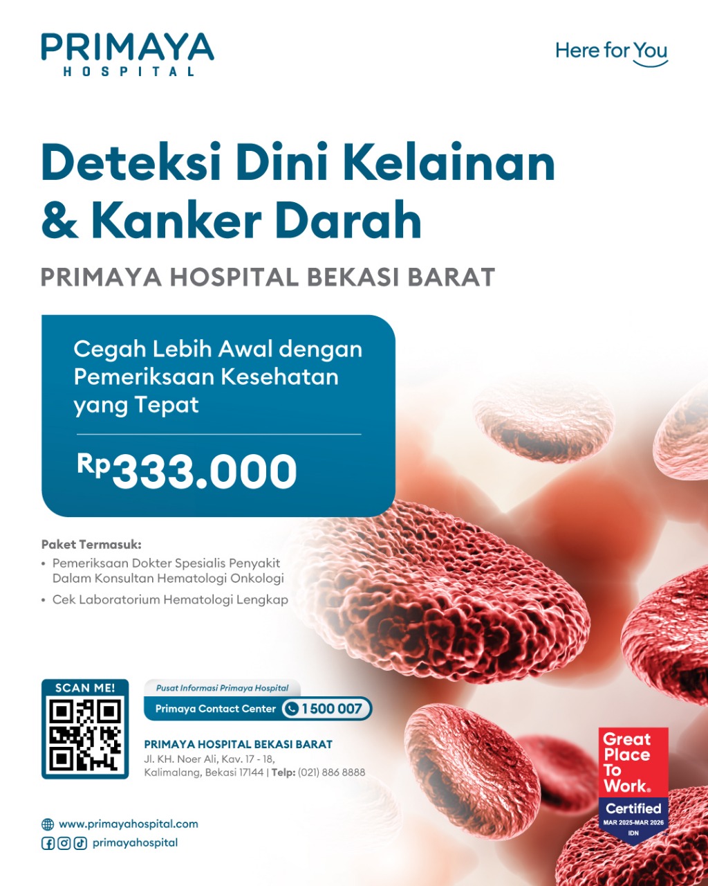 Deteksi Dini Kelainan dan Kanker Darah