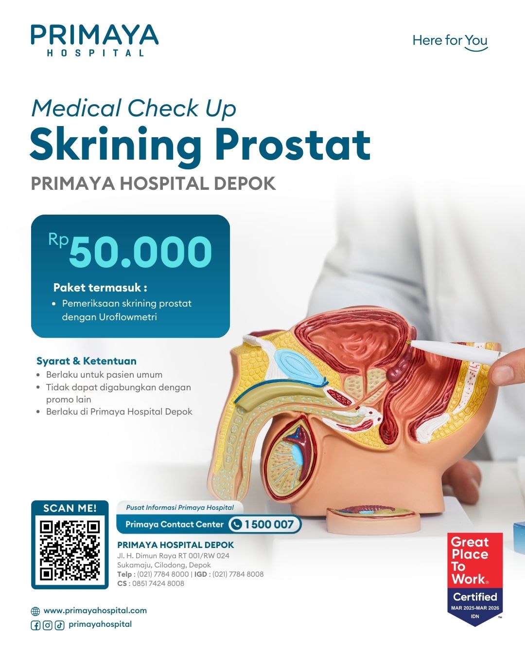 Skrining Prostat Depok
